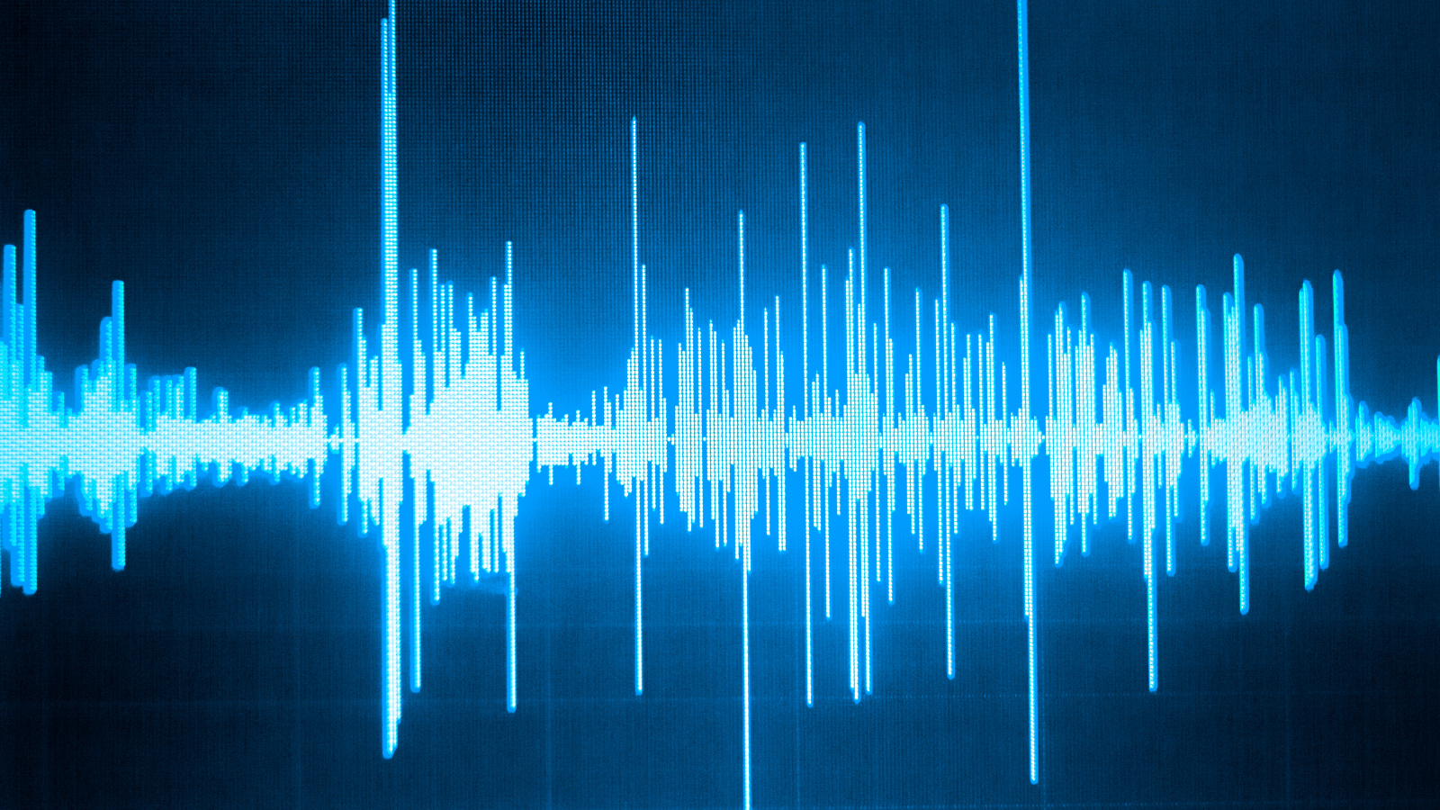 Fondo oscuro con micrófono de audio.